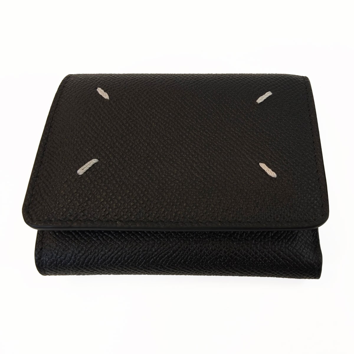 Maison Margiela ブラック 三つ折り財布 1点物 MAISON MARGIELA メゾンマルジェラ 三つ折り 財布 ミニ財布 ブラック
