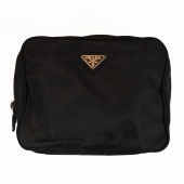 PRADA �ץ�� �ʥ����� �ݡ��� ������ݡ��� �ȥ�٥�ݡ��� �֥�å� �����ֹ桧10766