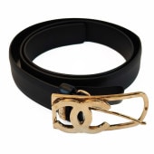 CHANEL ����ͥ� �����ޡ��� �٥�� �֥�å� 86cm �����ֹ桧10770