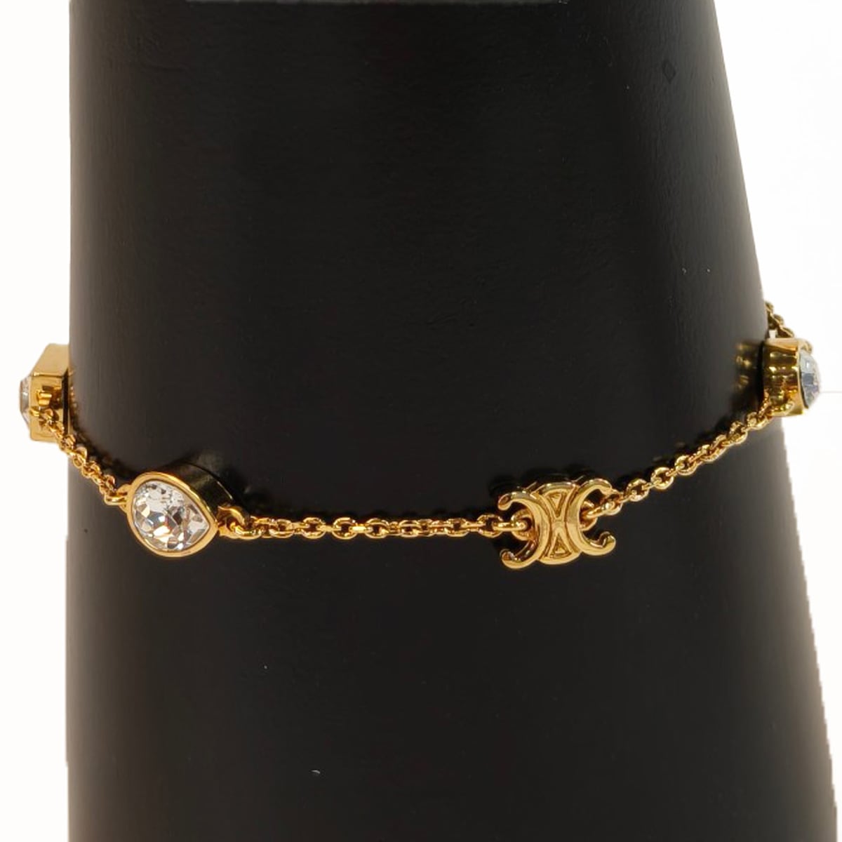 美品✨CELINE トリオンフ ヴィンテージ ブレスレット ゴールド ラウンド CELINE セリーヌ トリオンフ トゥインクル ブレスレット ゴールド 管理