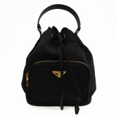 PRADA �ץ�� �ǥ奨�å� 2Way ���������Хå� �ϥ�ɥХå� ����Хå� �֥�å� �����ֹ桧10796