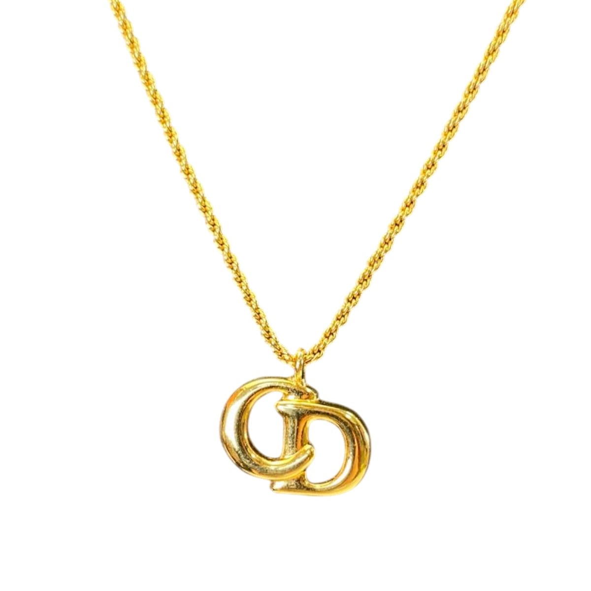 Christian Dior ディオール ロゴ ネックレス ゴールド 管理番号：10814