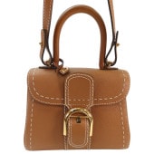 DELVAUX �ǥ������ �֥��� �ߥ� 2Way �ϥ�ɥХå� ���������Хå� �֥饦�� �����ֹ桧10819