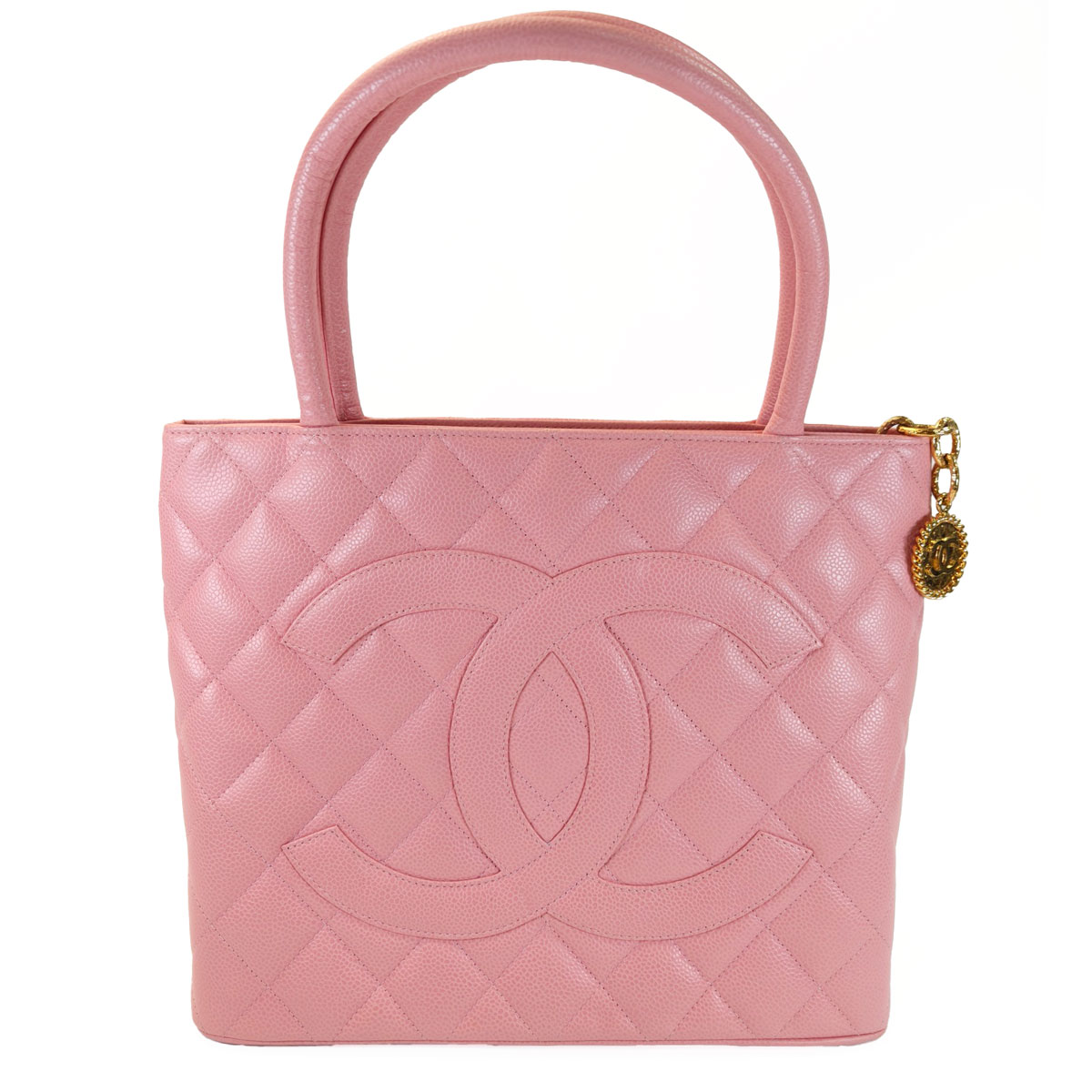 CHANEL シャネル 復刻トート キャビアスキン トートバッグ ピンク 管理