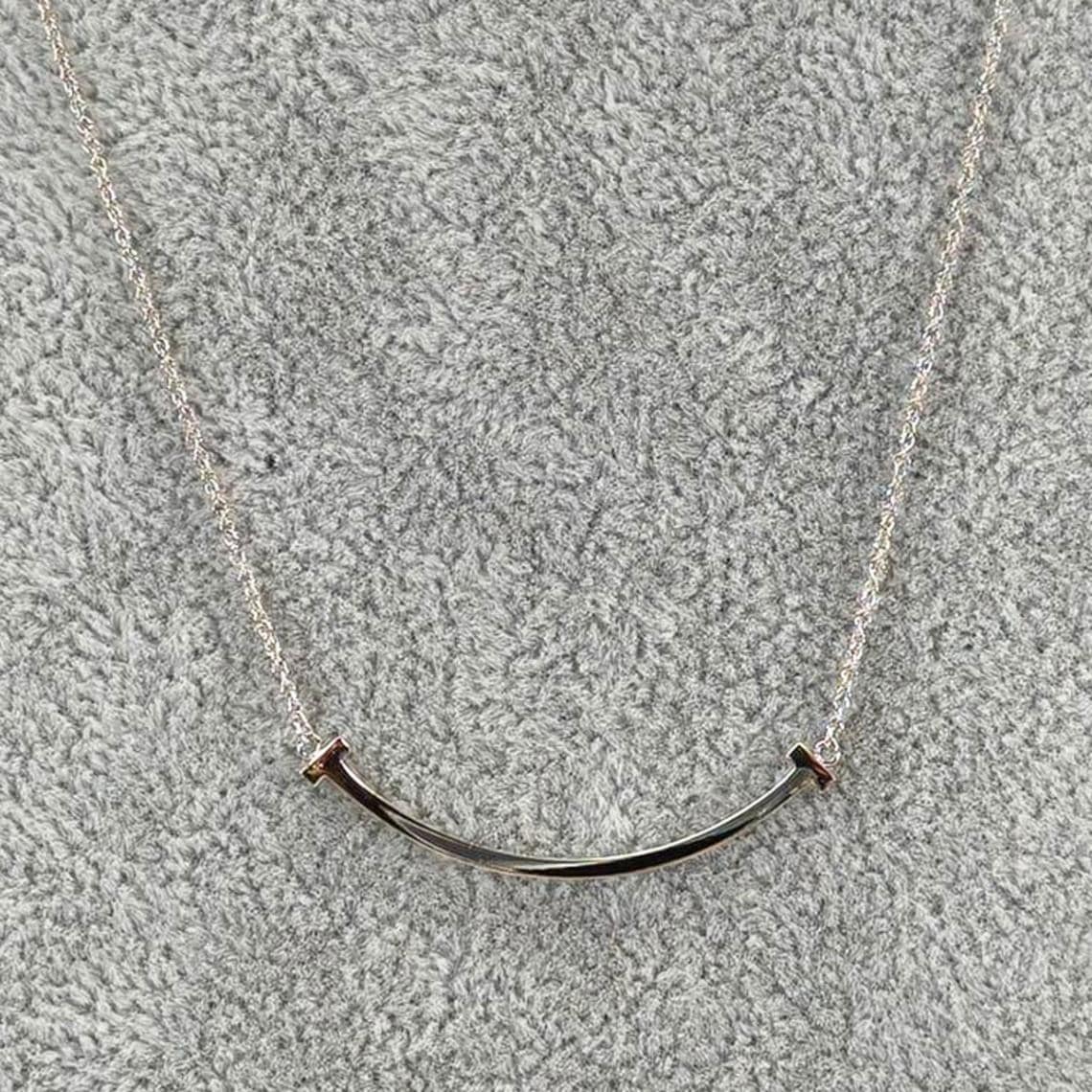 TIFFANY ティファニー Tスマイル ネックレス スモール シルバー 管理