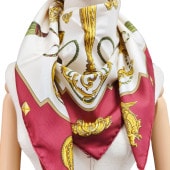 HERMES ����᥹ ����90 LES CLES THE KEYS RARE ���� ���륯 �������� �ۥ磻�ȡߥܥ�ɡ� �����ֹ桧10863