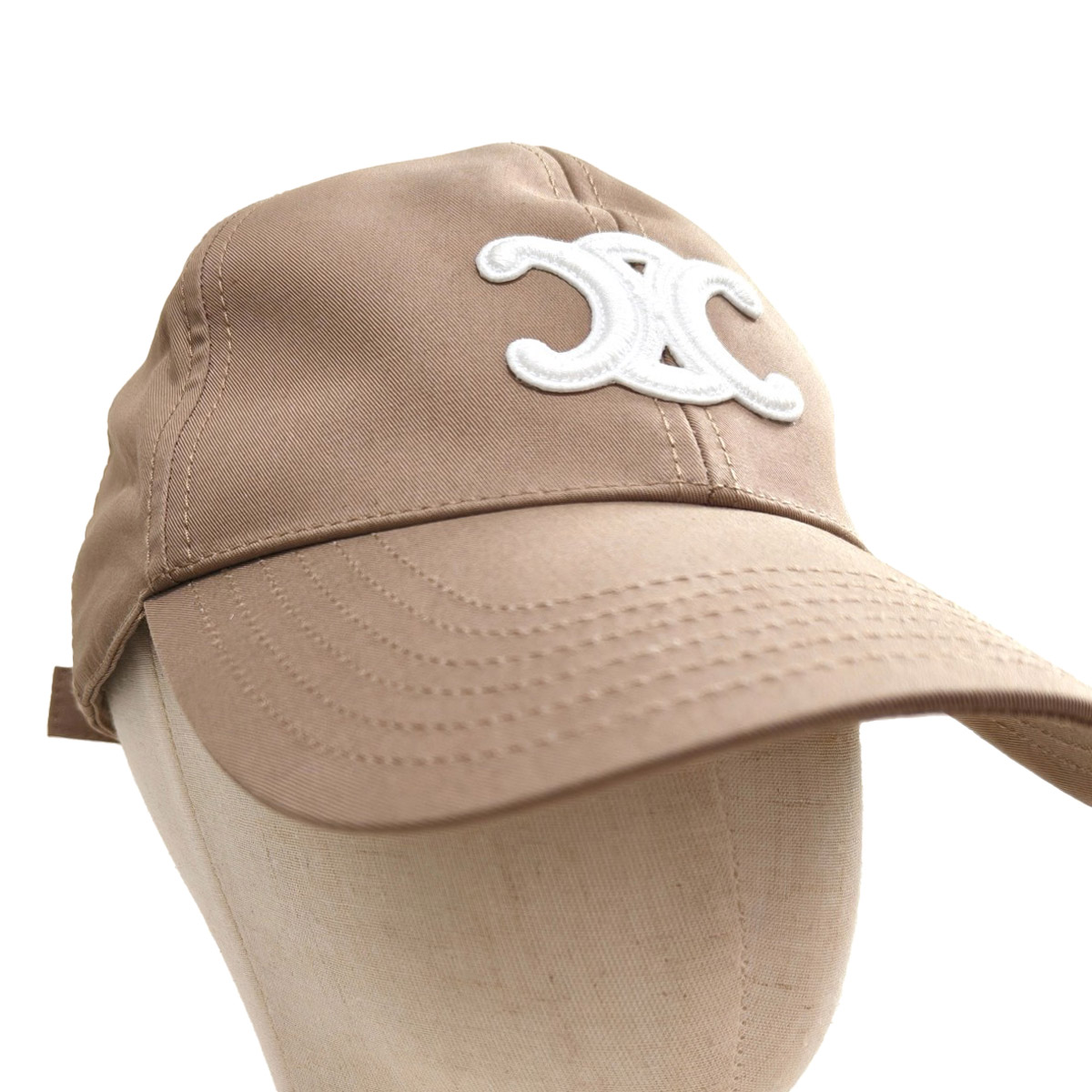 CELINE セリーヌ トリオンフ キャップ Mサイズ ベージュ 管理番号