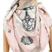 HERMES ����᥹ ����90 LES CLES ���� ���륯 �������� �ԥ� �����ֹ桧10878