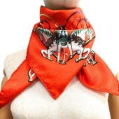 HERMES ����᥹ ����90  LUNA PARK ͷ���� ��꡼�������� ���륯 �������� ����� �����ֹ桧10880