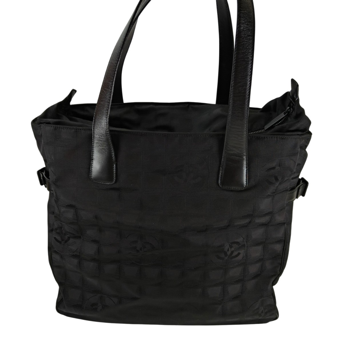 CHANEL シャネル ニュートラベルライン ナイロン トートバッグ 黒 管理