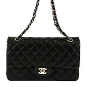CHANEL ����ͥ� �ޥȥ�å�25 W�ե�å� �������󥷥����� ��ॹ���� �֥�å� �����ֹ桧10937