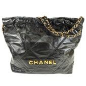 CHANEL ����ͥ�22 ��������ȡ��ȥХå� �֥�å� �����ֹ桧10967