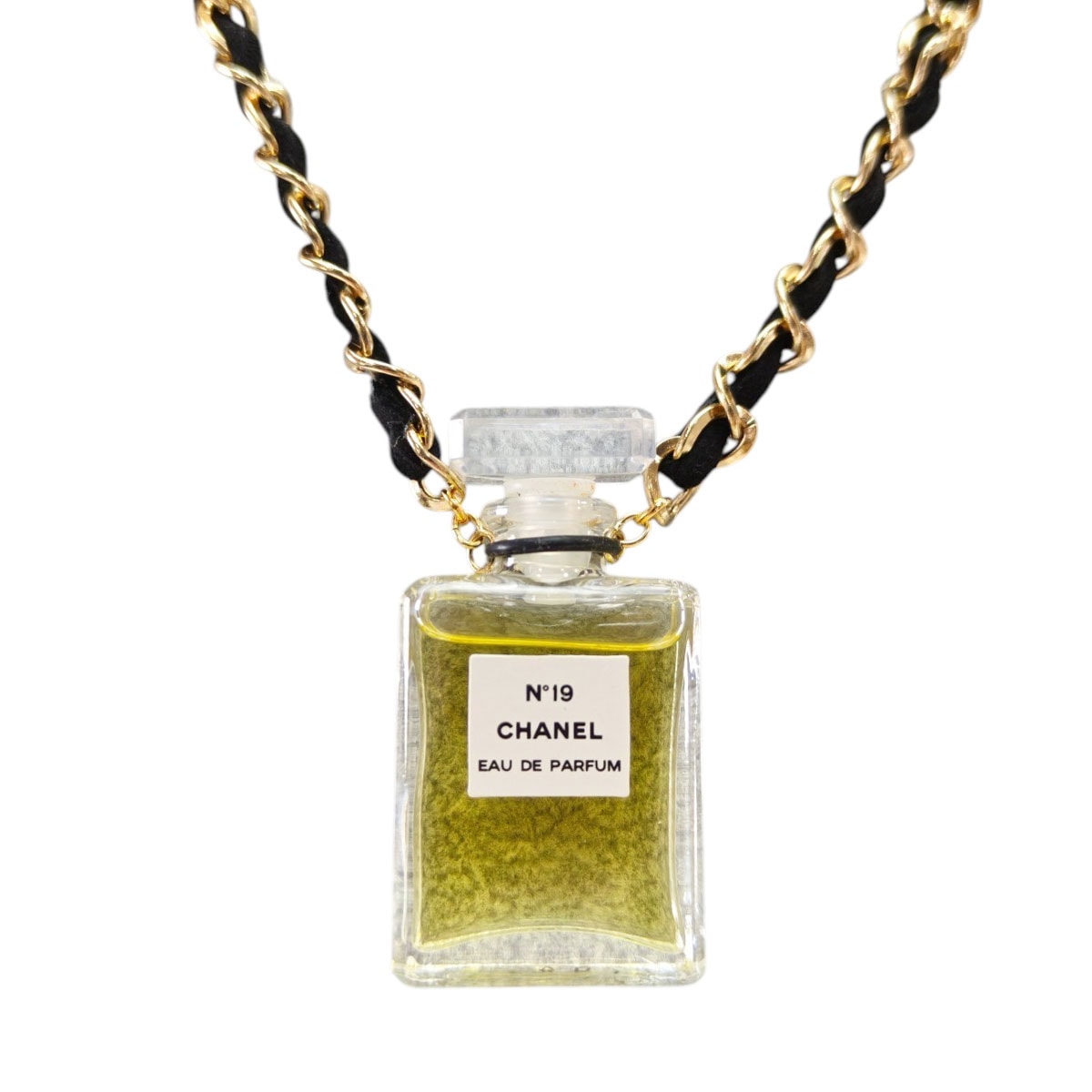 CHANEL シャネル No.19 パフュームボトル 香水 ネックレス ゴールド