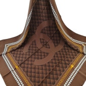 CHANEL ����ͥ� �����ޡ��� ���륯 �������� �֥饦�� �����ֹ桧11123