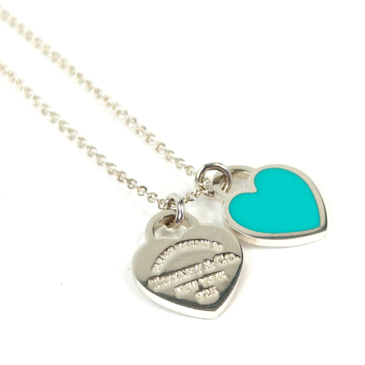 TIFFANY リターントゥティファニー ダブルハート ネックレス シルバー