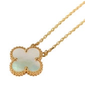 Van Cleef �� Arpels �����󥯥꡼�ա������ڥ� ������ơ��� ����ϥ�֥� ������ �ͥå��쥹 �ۥ磻�� �����ֹ桧11371