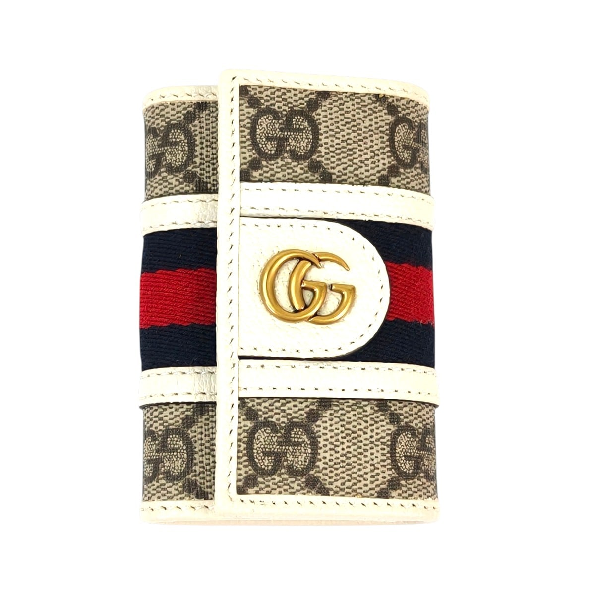 Gucci グッチ オフィディア GG キーケース ホワイト×ベージュ 管理番号 