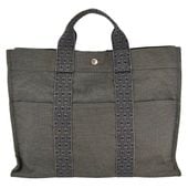 HERMES エルメス エールラインMM トートバック グレー系 メンズ
