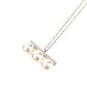 TASAKI ������ �Х�� �ͥ� �ڥ����� �ѡ���3Ϣ �ͥå��쥹 �ۥ磻�� �����ֹ桧11566