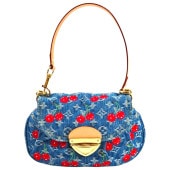 Louis Vuitton �륤�����ȥ� LV��TM ���󥻥å� �����꡼ ���������Хå� �֥롼 �����ֹ桧9560