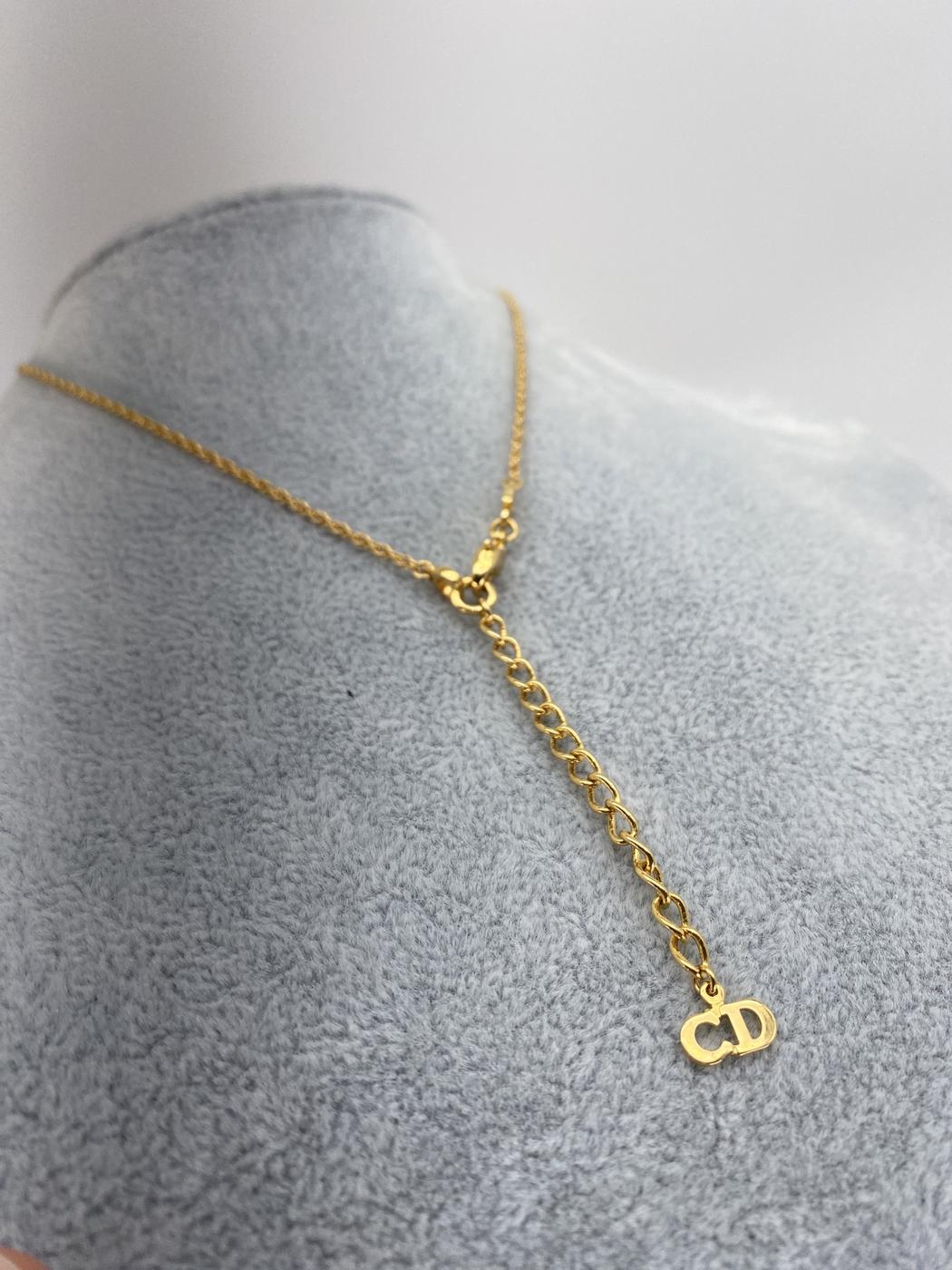 Christian Dior �ǥ������� �����ץ졼�ȥͥå��쥹 44cm ������� �����ֹ桧8946