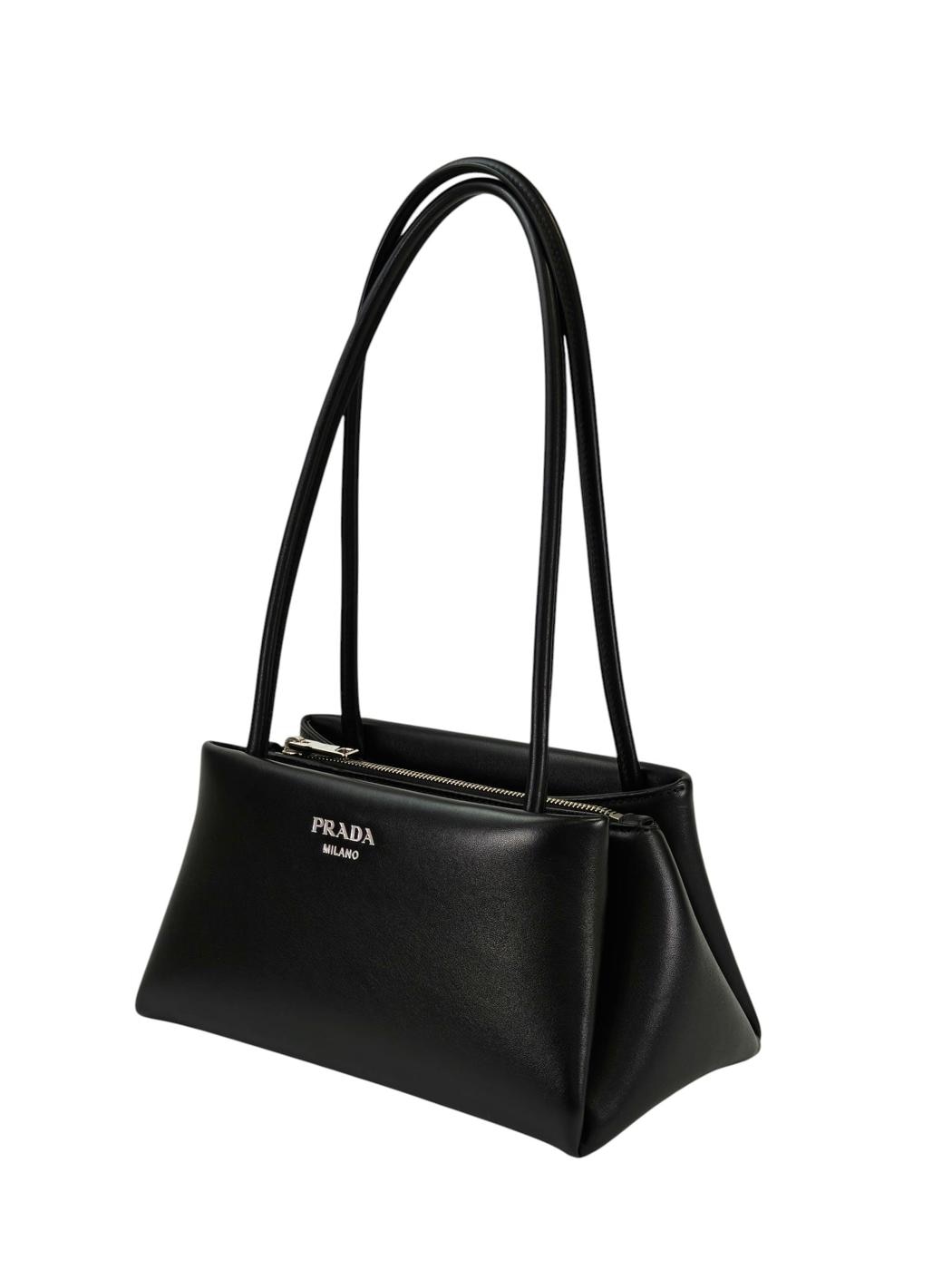 PRADA �ץ�� �쥶�� �ȡ��ȥХå� ��󥷥����� �֥�å� �����ֹ桧11325