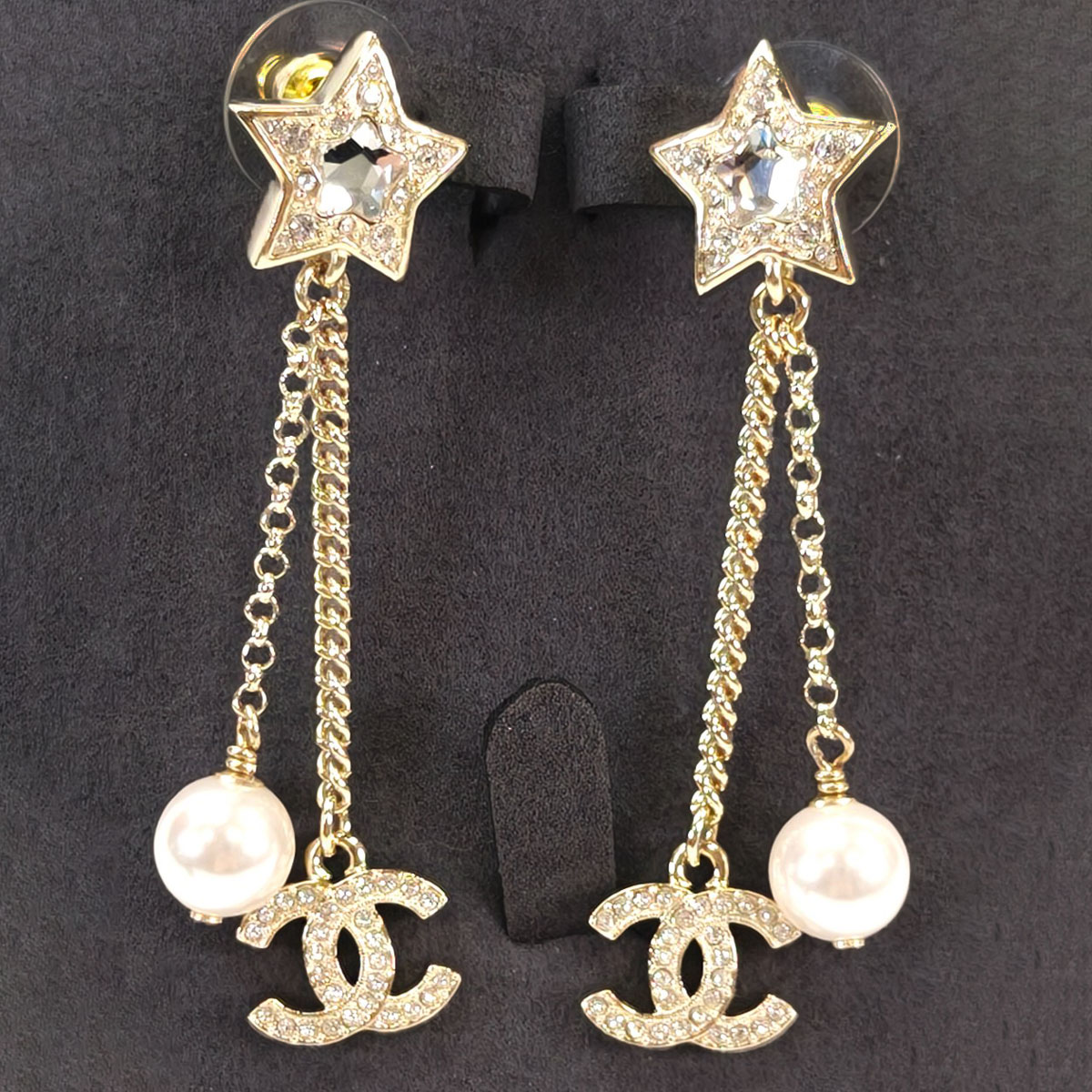 CHANEL シャネル スター 星 パール ピアス ゴールド 管理番号：10625