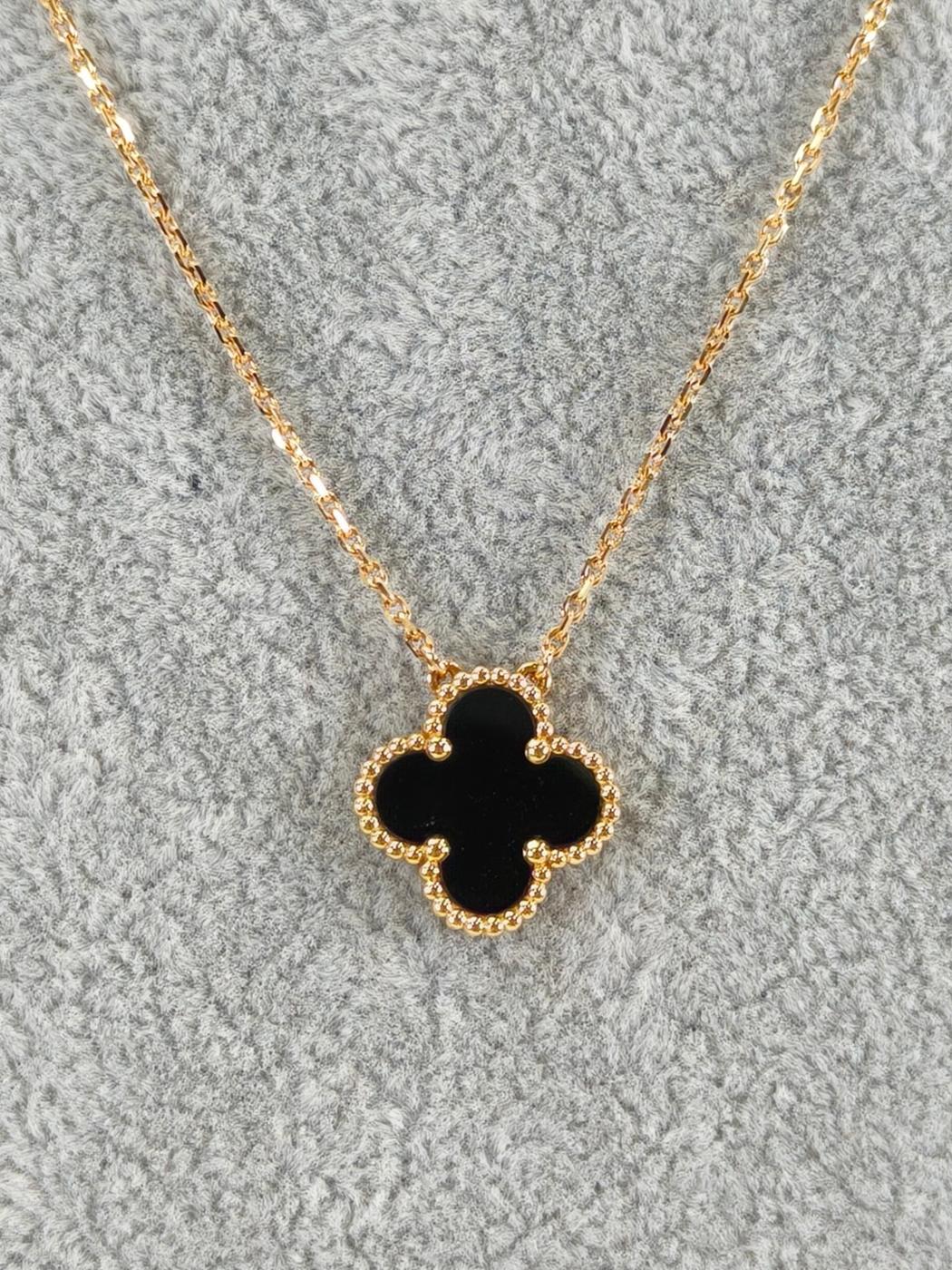 Van Cleef & Arpels �����󥯥꡼�� ������ơ��� ����ϥ�֥� �ͥå��쥹 ������ɡߥ֥�å� �����ֹ桧11128