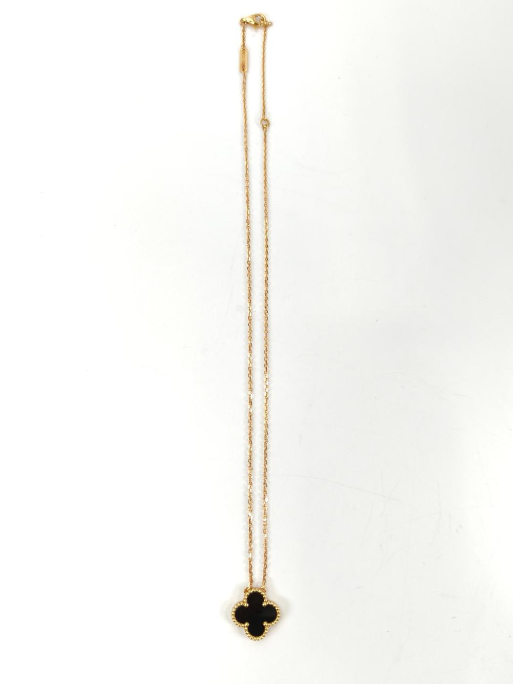 Van Cleef & Arpels �����󥯥꡼�� ������ơ��� ����ϥ�֥� �ͥå��쥹 ������ɡߥ֥�å� �����ֹ桧11128