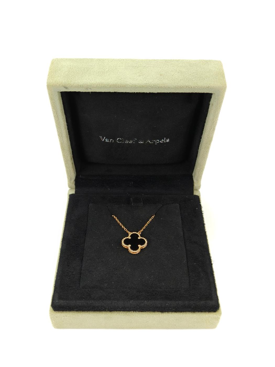 Van Cleef & Arpels �����󥯥꡼�� ������ơ��� ����ϥ�֥� �ͥå��쥹 ������ɡߥ֥�å� �����ֹ桧11128