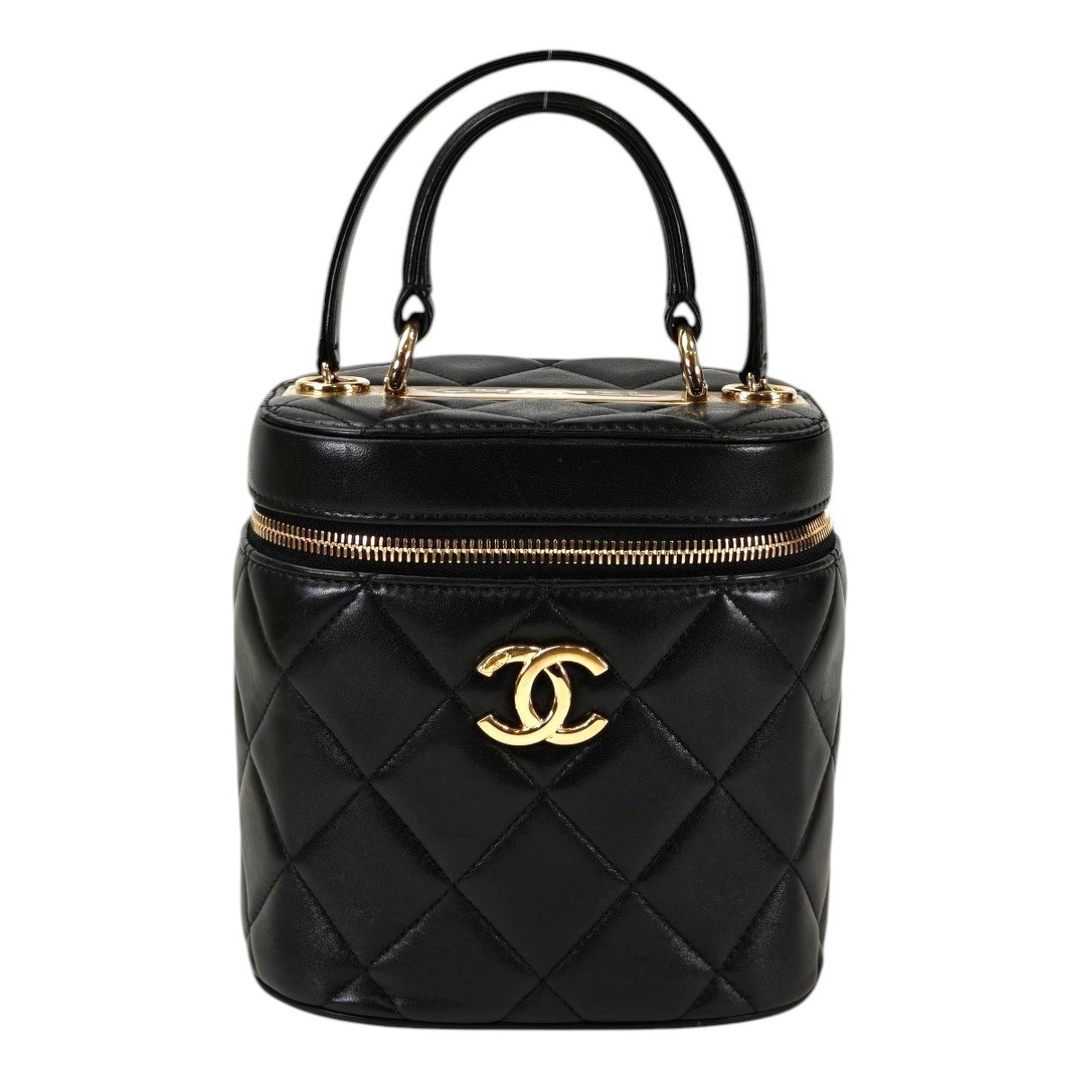 CHANEL シャネル ヴァニティ 2way チェーンショルダーバッグ ブラック