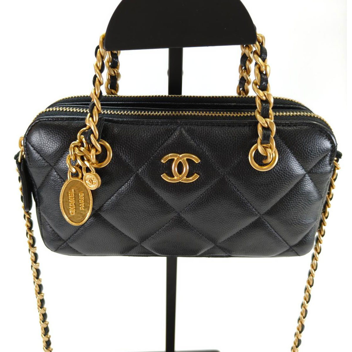 CHANEL ͥ ޥȥå 2Way 󥷥 ϥɥХå ޡ ӥ AP3495 ֥å ֹ桧10119
