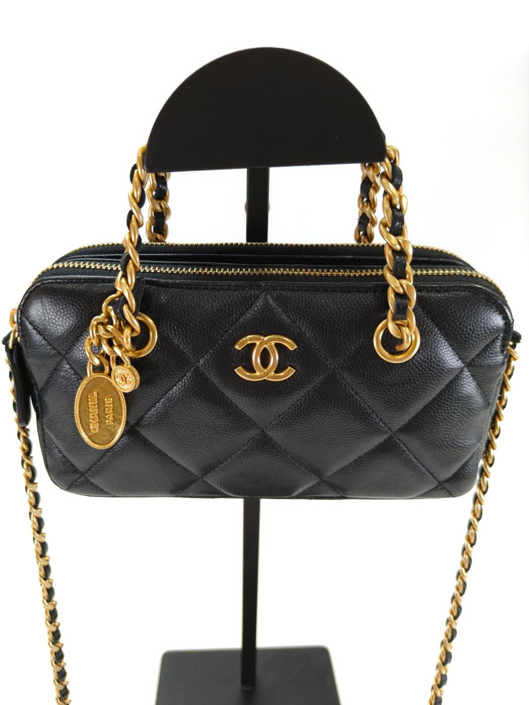 CHANEL ͥ ޥȥå 2Way 󥷥 ϥɥХå ޡ ӥ AP3495 ֥å ֹ桧10119