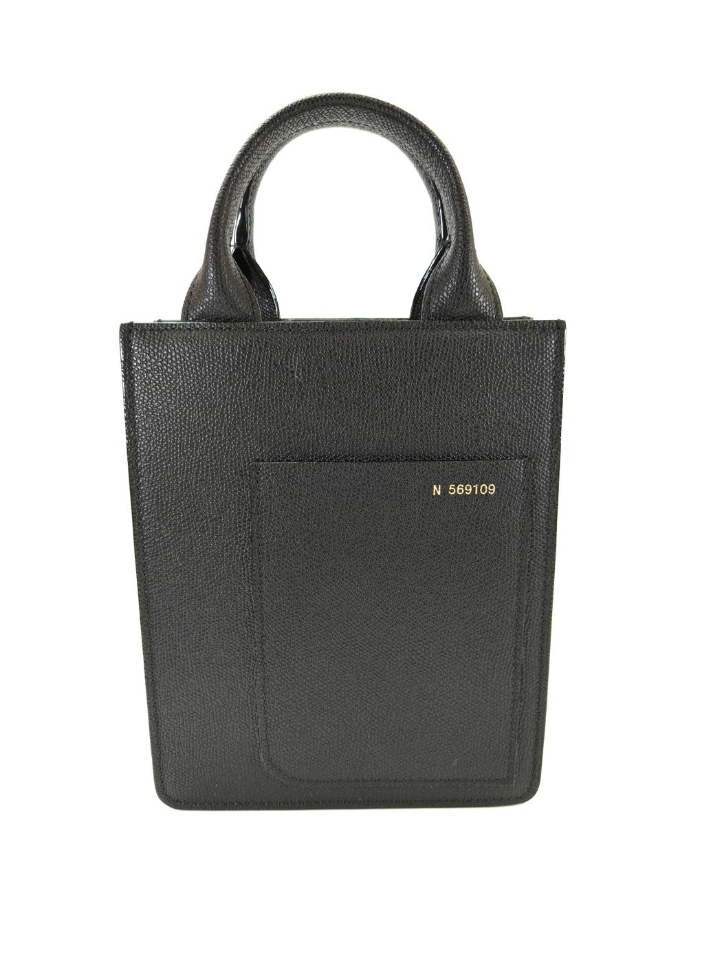 Valextra �����쥯���ȥ� �ܥ����� �ޥ����� 2Way ���������Хå� �ϥ�ɥХå� �֥�å� �����ֹ桧10531