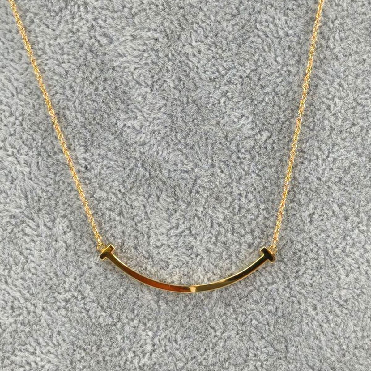 TIFFANY ティファニー Tスマイル ネックレス スモール ゴールド 管理