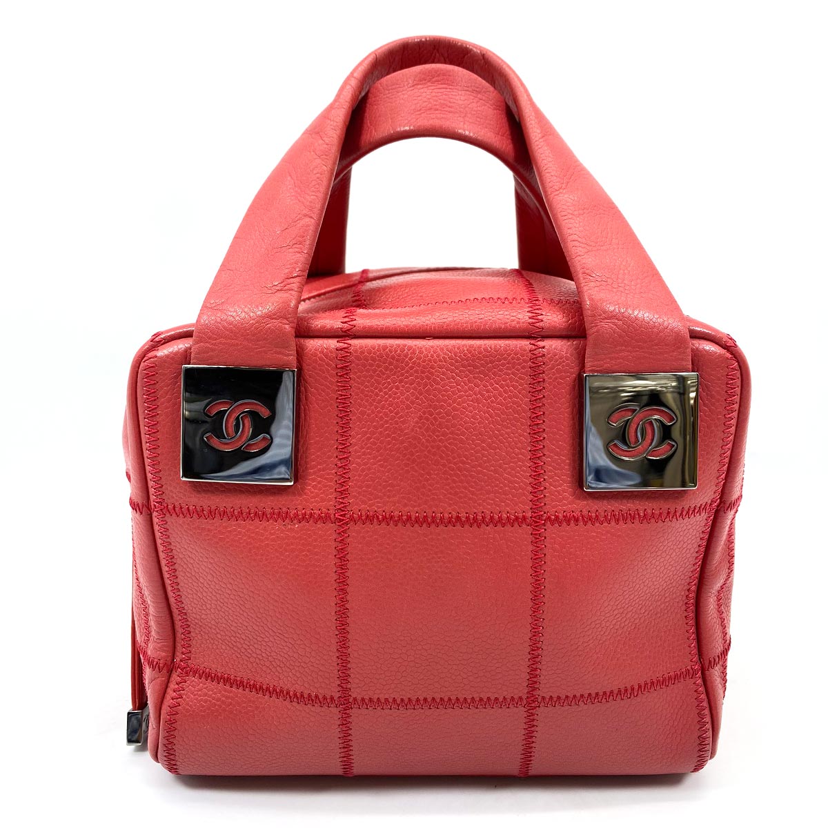 CHANEL シャネル チョコバー ミニボストンバッグ ハンドバッグ