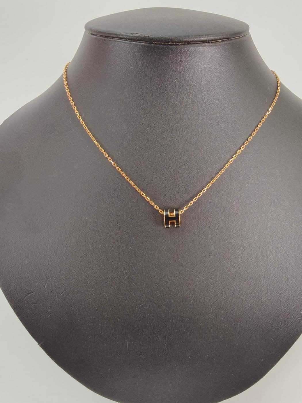 HERMES ����᥹ �ݥå�H �ߥ� �ݥåץ��å��� �ͥå��쥹 �֥�å��ߥ������ �����ֹ桧10342