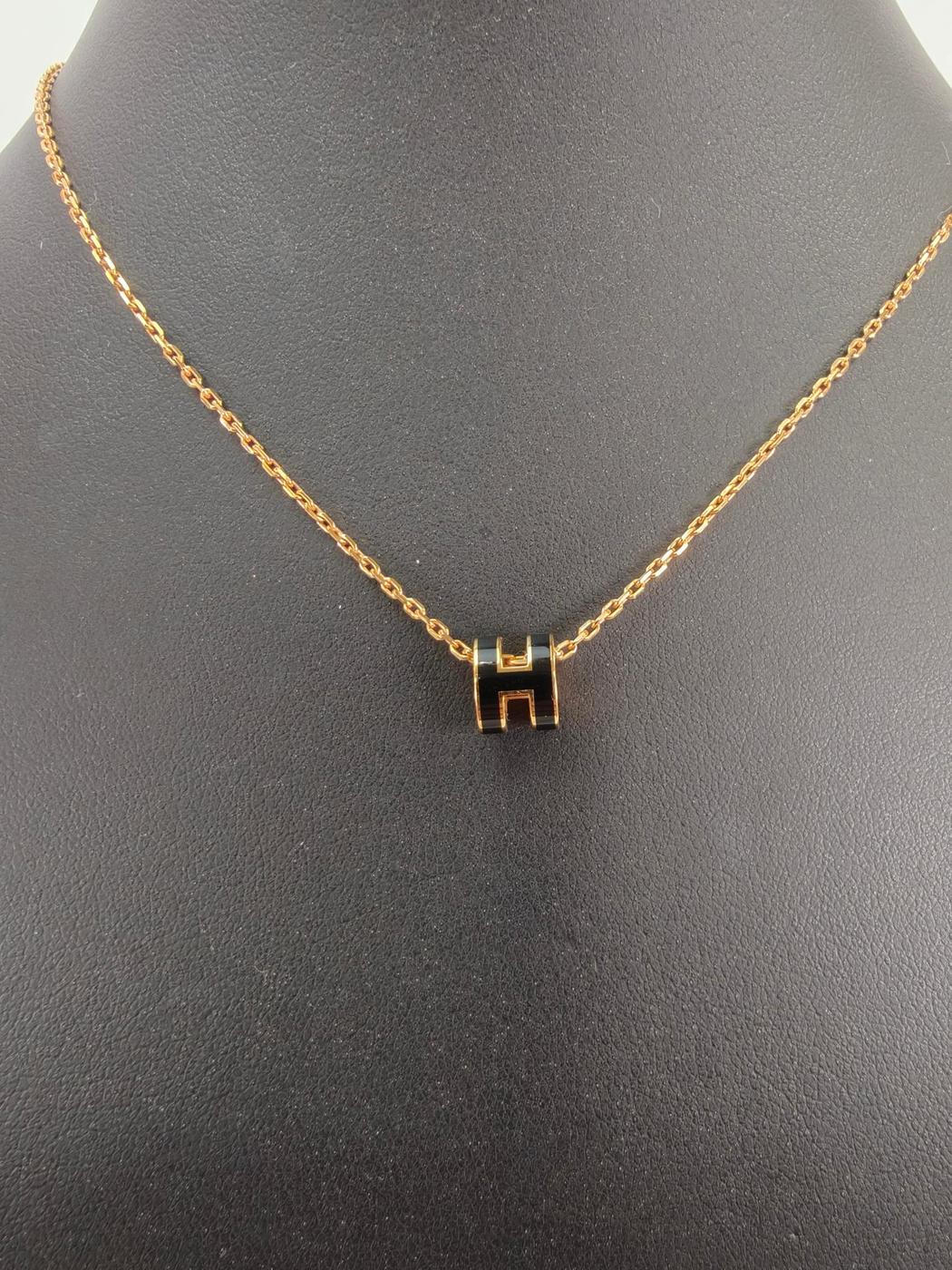 HERMES ����᥹ �ݥå�H �ߥ� �ݥåץ��å��� �ͥå��쥹 �֥�å��ߥ������ �����ֹ桧10342