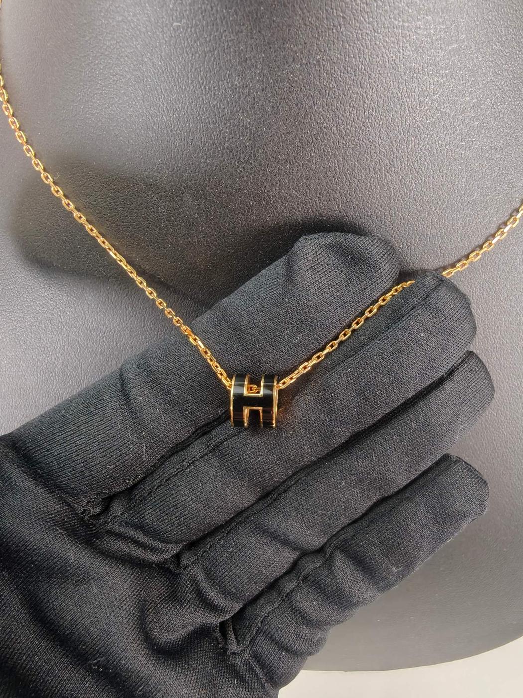 HERMES ����᥹ �ݥå�H �ߥ� �ݥåץ��å��� �ͥå��쥹 �֥�å��ߥ������ �����ֹ桧10342