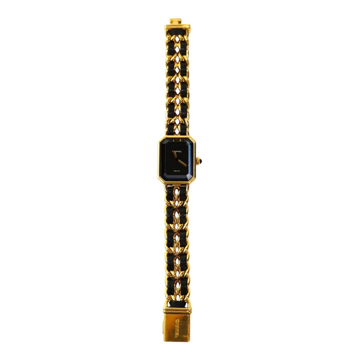 CHANEL シャネル プルミエール Mサイズ H0001 腕時計 黒×金 管理番号