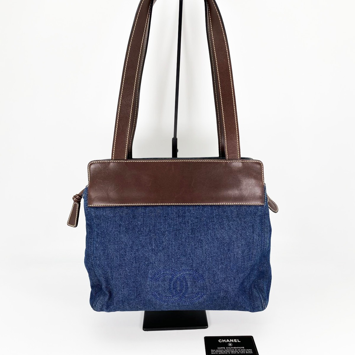 CHANEL ͥ ǥ˥ ȡȥХå ֥롼 쥶 2000ǯ 롢ͭ ֹ桧9027