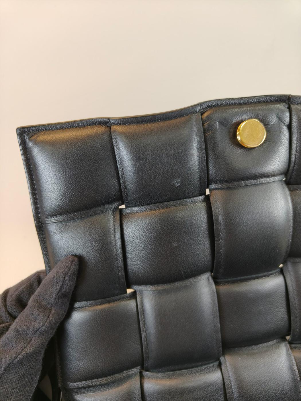 Bottega Veneta �ܥåƥ� �ѥǥå� �����å� ����ȥ���㡼�� ���������Хå� �֥�å� �����ֹ桧10747