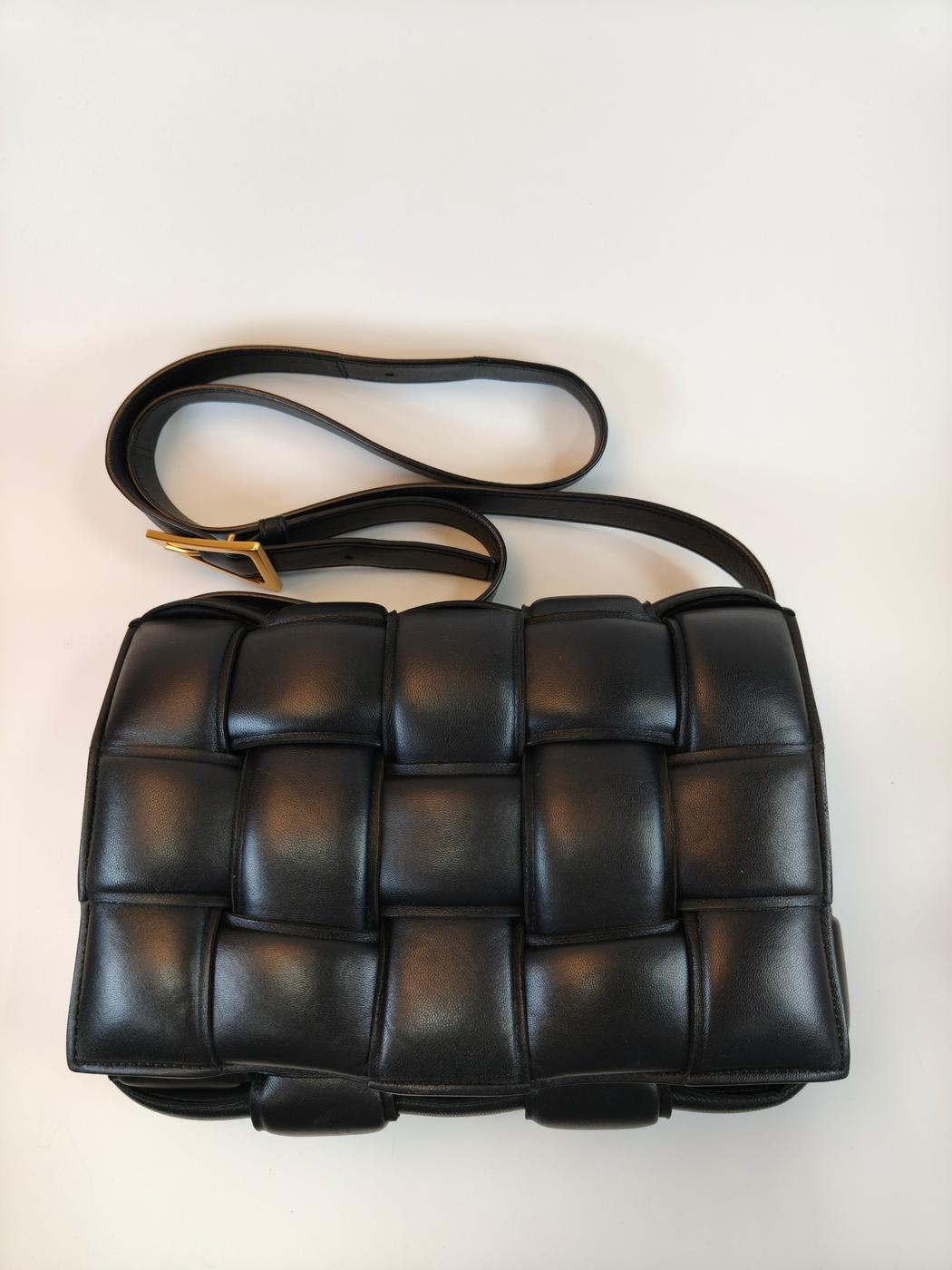 Bottega Veneta �ܥåƥ� �ѥǥå� �����å� ����ȥ���㡼�� ���������Хå� �֥�å� �����ֹ桧10747