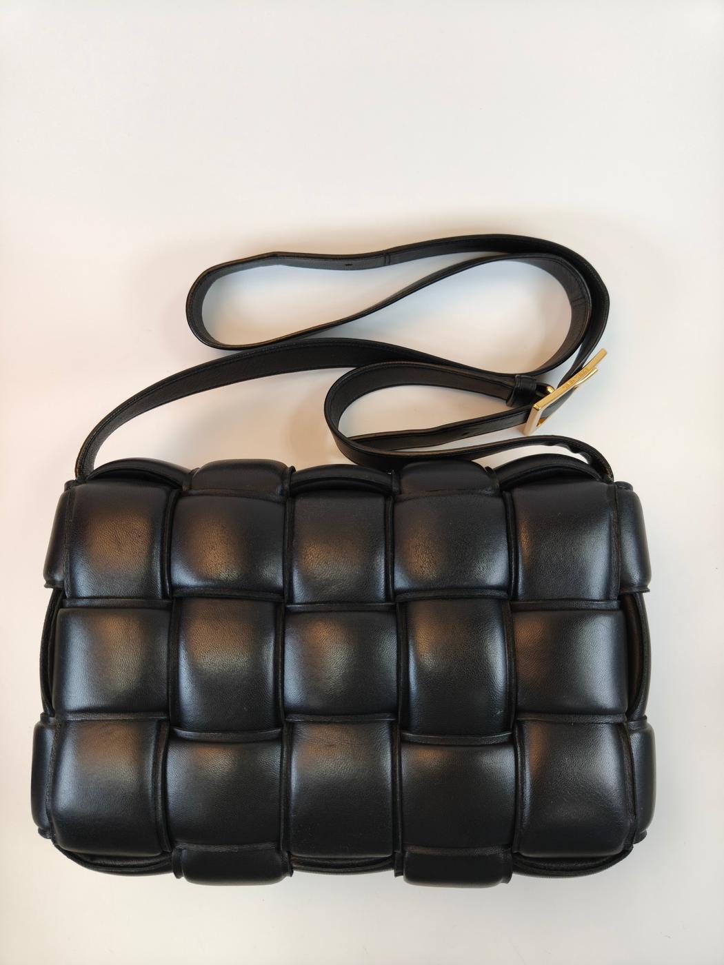 Bottega Veneta �ܥåƥ� �ѥǥå� �����å� ����ȥ���㡼�� ���������Хå� �֥�å� �����ֹ桧10747
