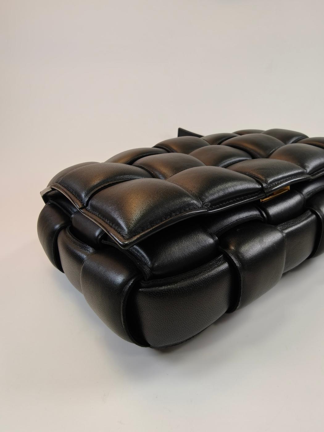 Bottega Veneta �ܥåƥ� �ѥǥå� �����å� ����ȥ���㡼�� ���������Хå� �֥�å� �����ֹ桧10747