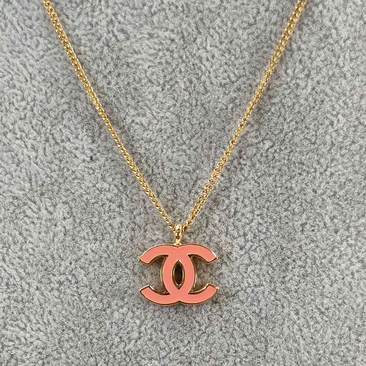 CHANEL シャネル ココマーク ネックレス ゴールド×ピンク 管理番号