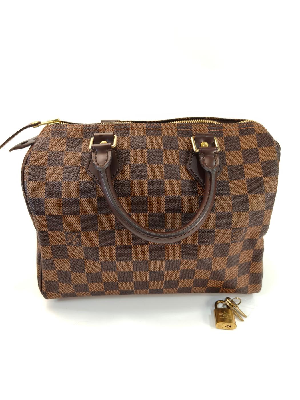 Louis Vuitton �륤�����ȥ� ���ߥ� ���ԡ��ǥ�25 �ȡ��ȥХå� �ܥ��ȥ�Хå� �֥饦�� �����ֹ桧10952