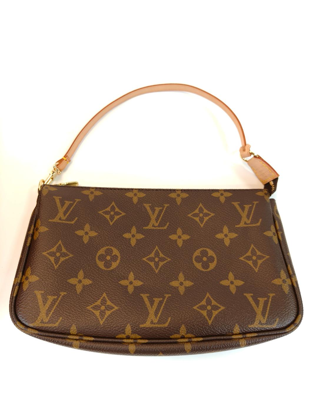 LOUIS VUITTON �륤�����ȥ� ��Υ���� �ݥ����å� ����������� ���������꡼�ݡ��� �ϥ�ɥХå� �֥饦�� �����ֹ桧10542