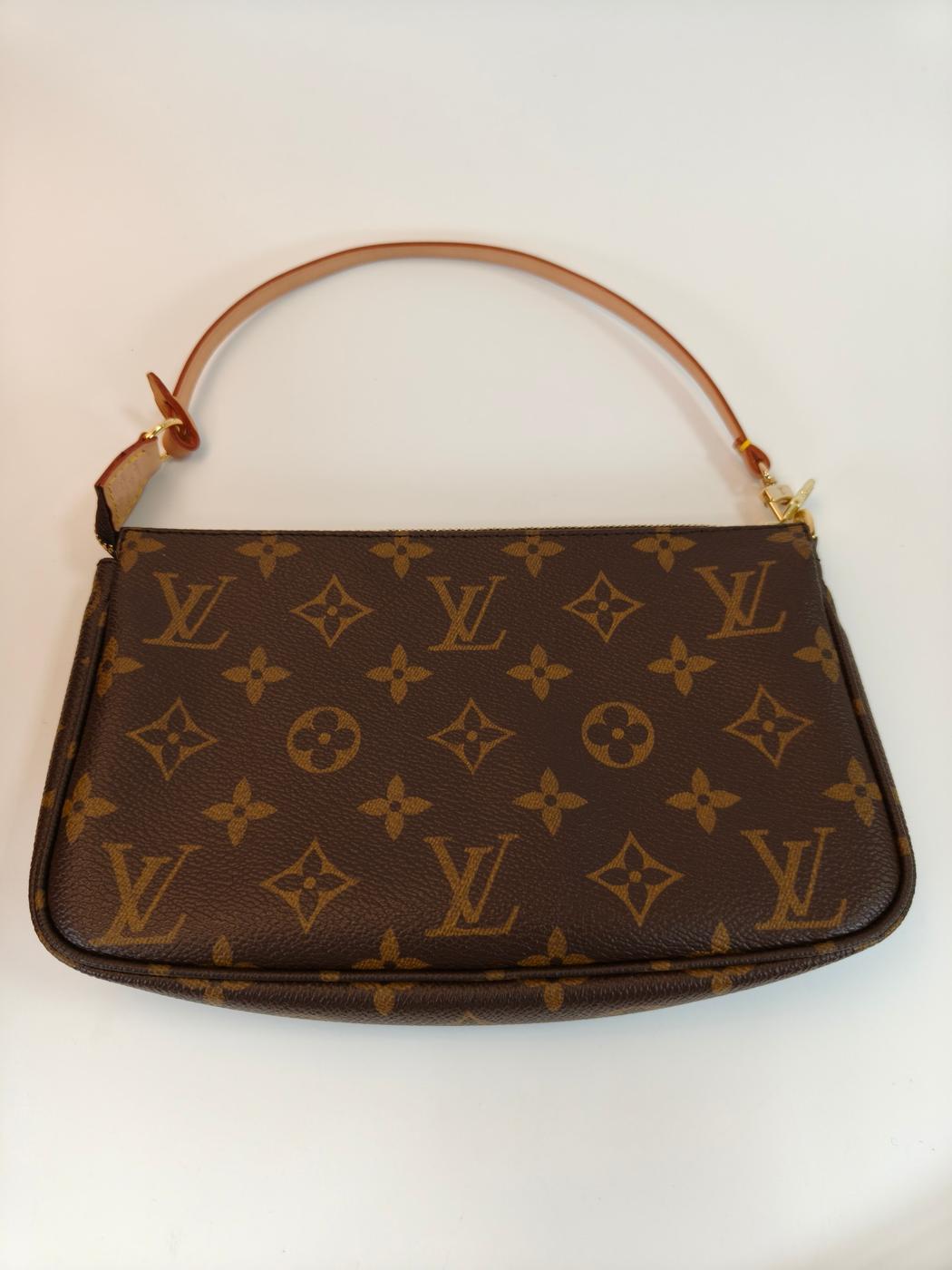 LOUIS VUITTON �륤�����ȥ� ��Υ���� �ݥ����å� ����������� ���������꡼�ݡ��� �ϥ�ɥХå� �֥饦�� �����ֹ桧10542