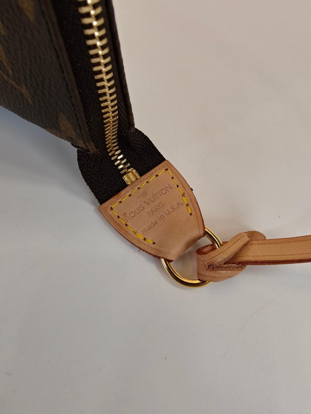 LOUIS VUITTON �륤�����ȥ� ��Υ���� �ݥ����å� ����������� ���������꡼�ݡ��� �ϥ�ɥХå� �֥饦�� �����ֹ桧10542